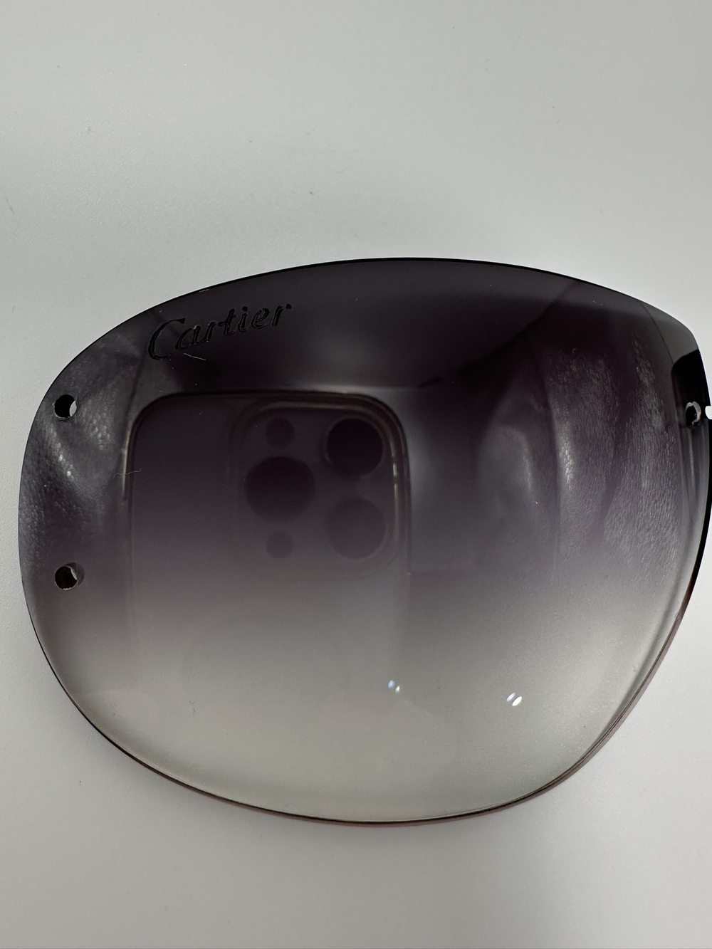 Authentic replacement lenses for Cartier Santorini rimless sunglasses 58mm